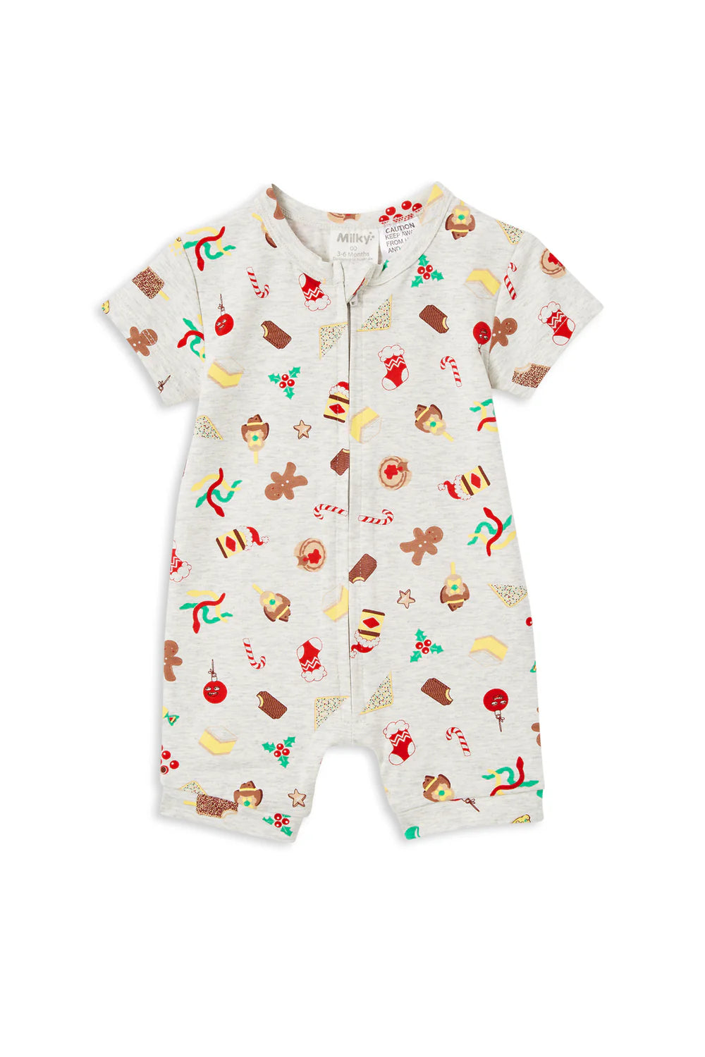 Christmas Zip Romper