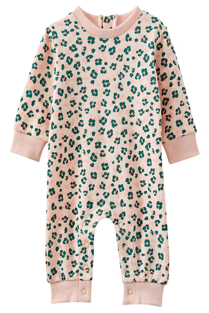 Leopard Fleece Romper