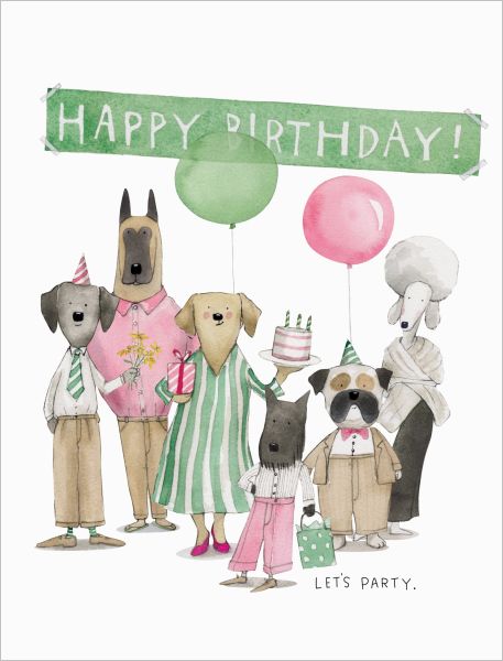 Dog Party Card