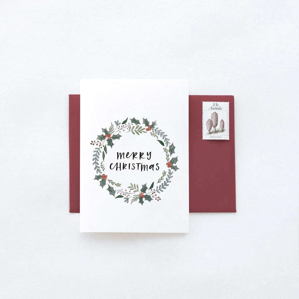 Christmas Wreath Card