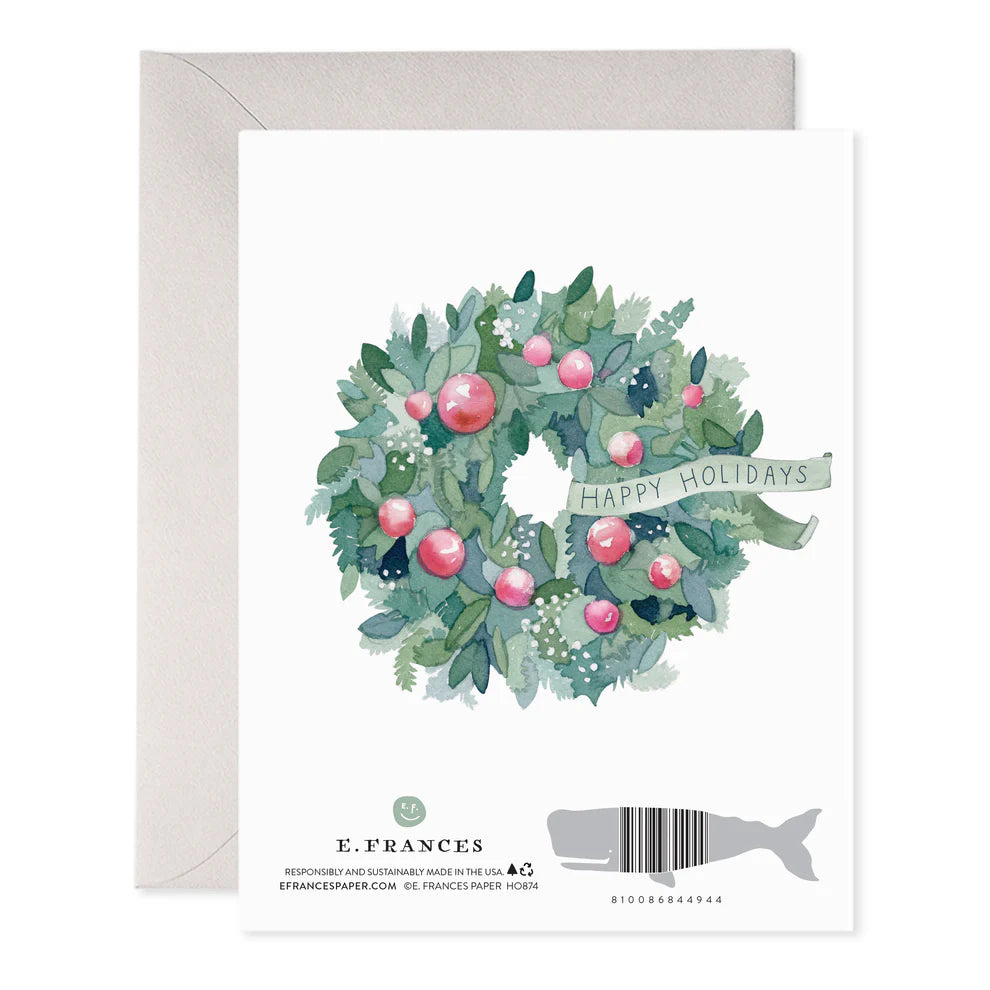 Comfort & Joy Wreath Card