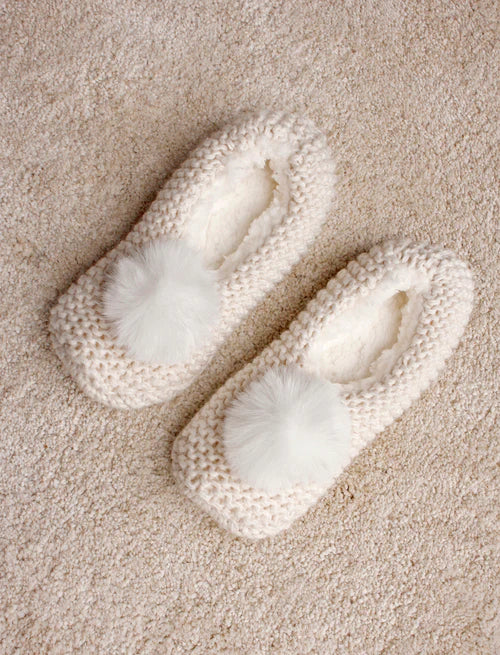 Cosy Cable Slipper Socks