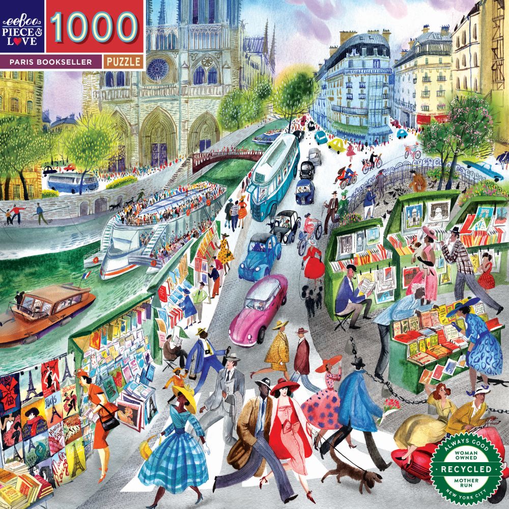 Paris Bookseller 1000 Pce Puzzle