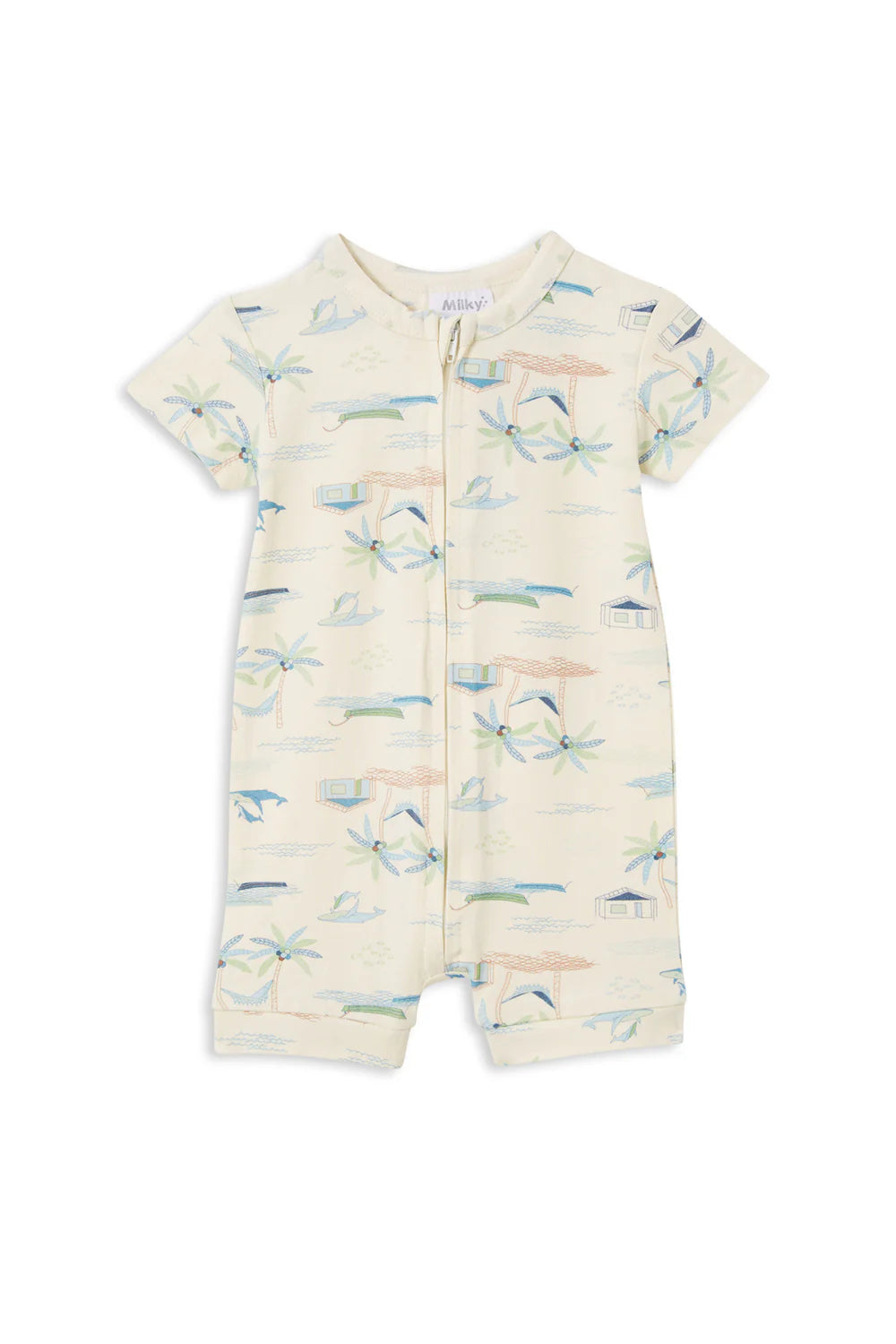 Fishing Village Zip Romper