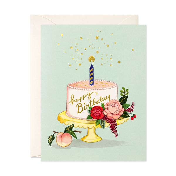 Peach Cake Card