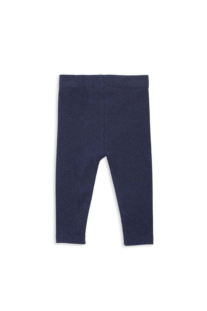 Indigo Marle Rib Baby Pant