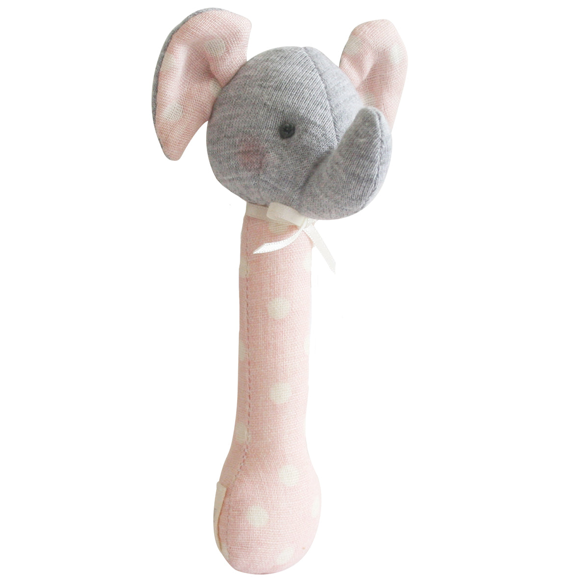 Elephant Stick Rattle Pale Pink Spot