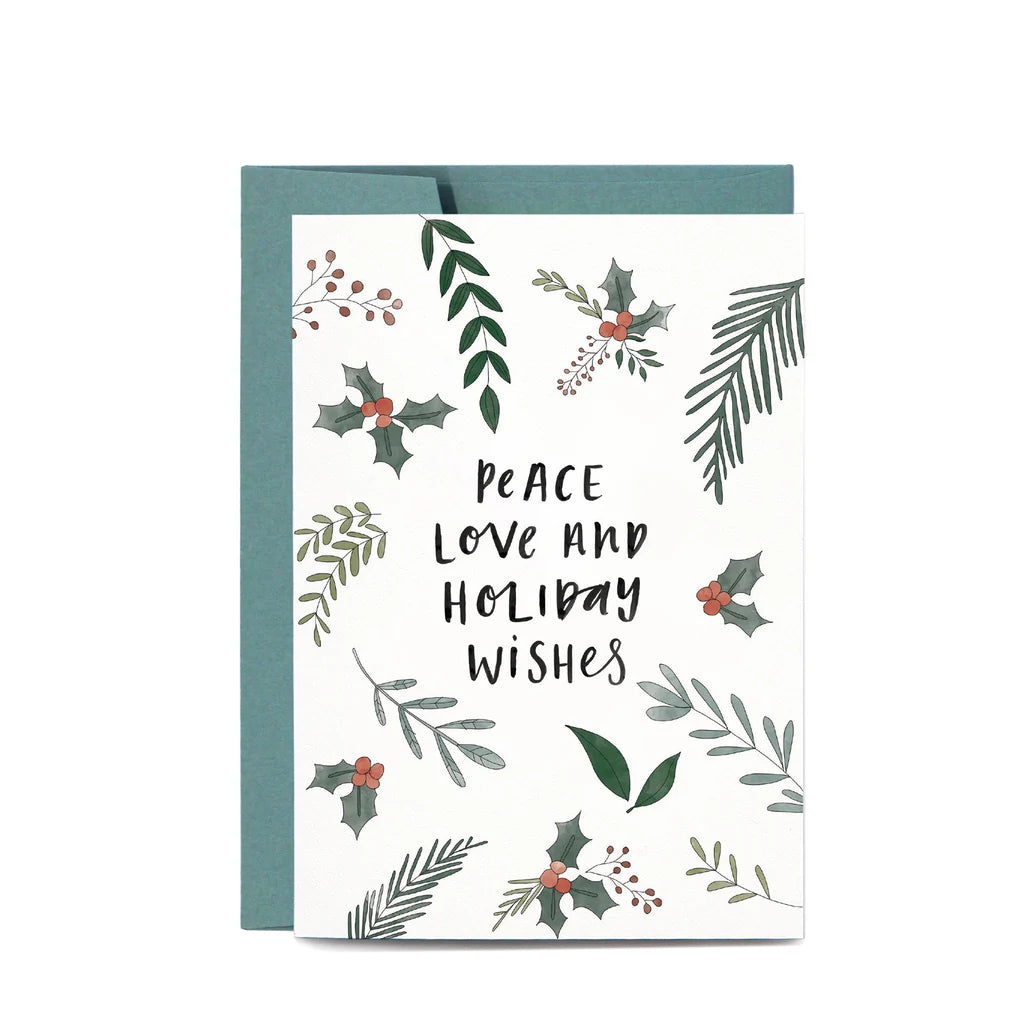 Peace Love Wishes Card