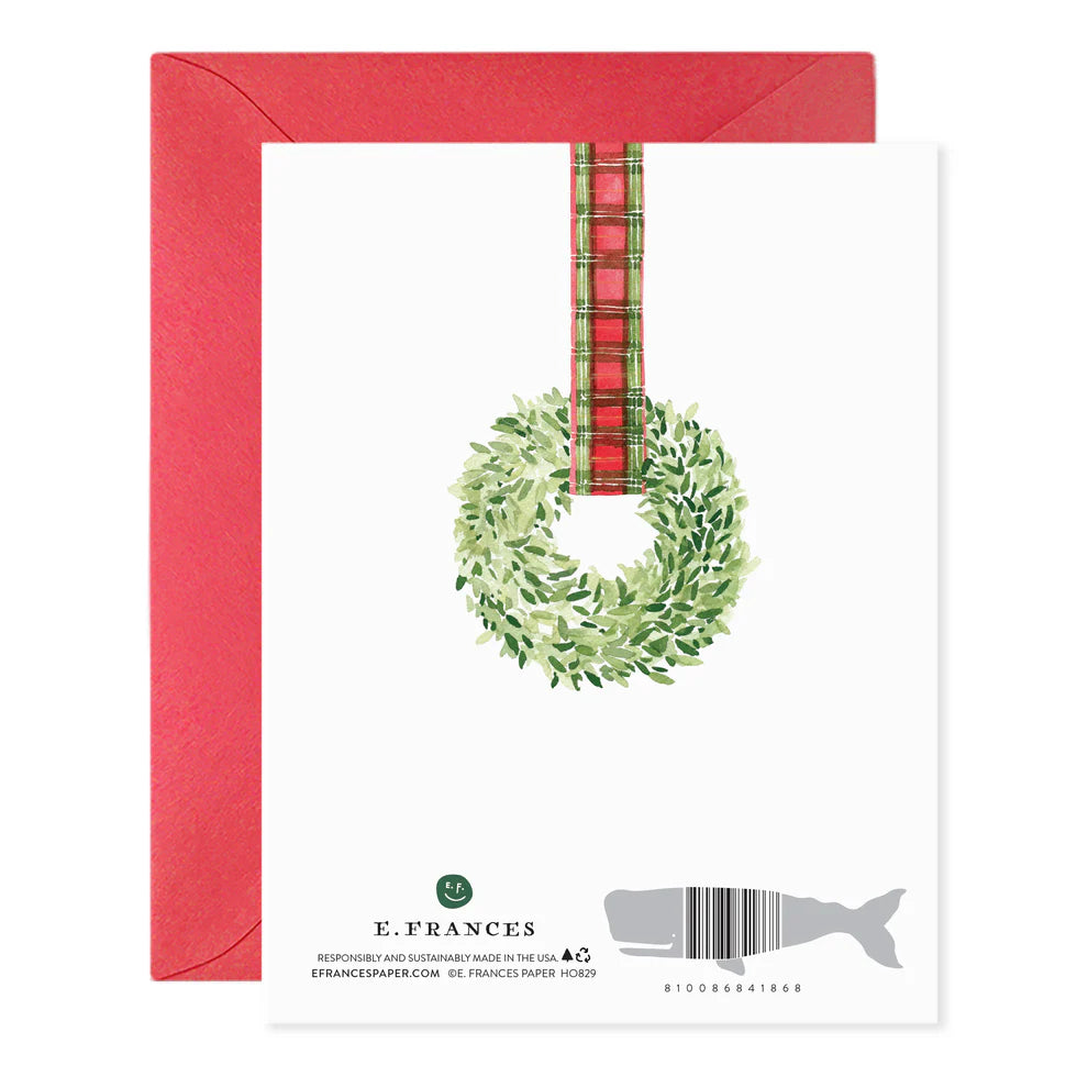 Ribbon Wreath Card