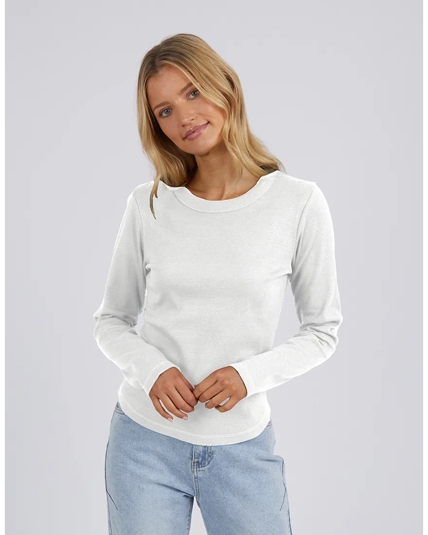 Scoop Rib Long Sleeve