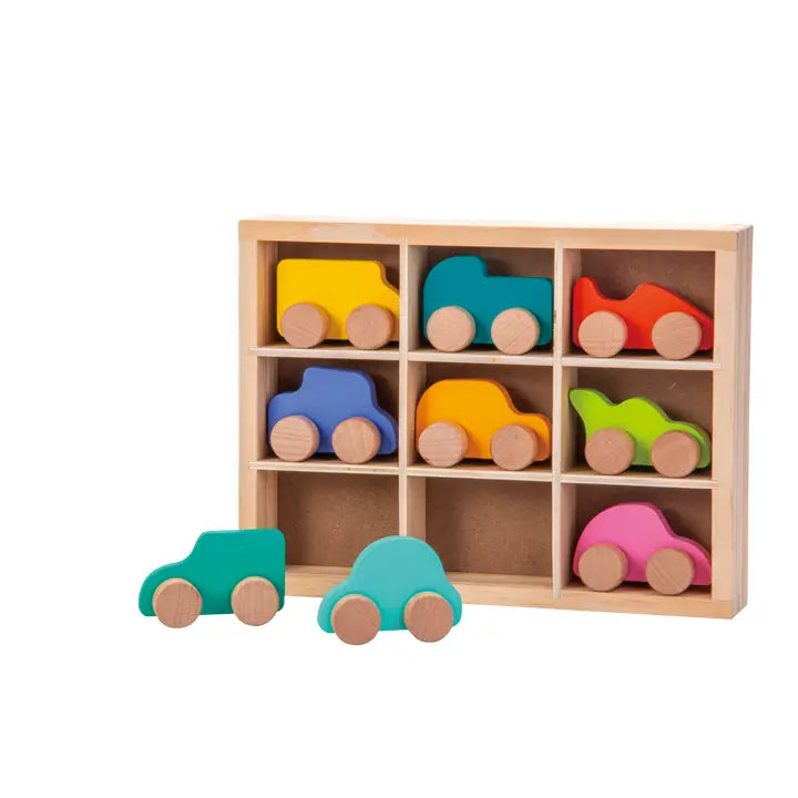 Wooden Mini Car Set