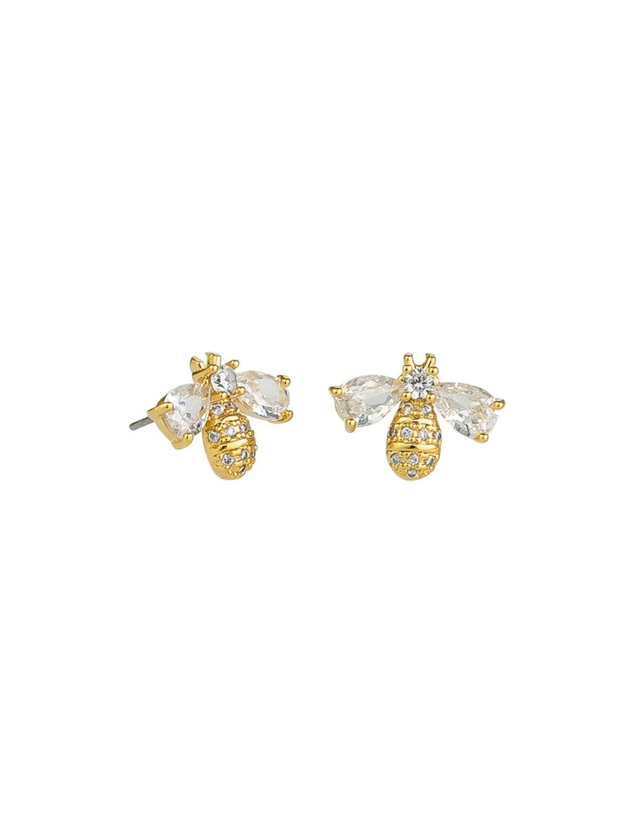 Crystal Bee Studs