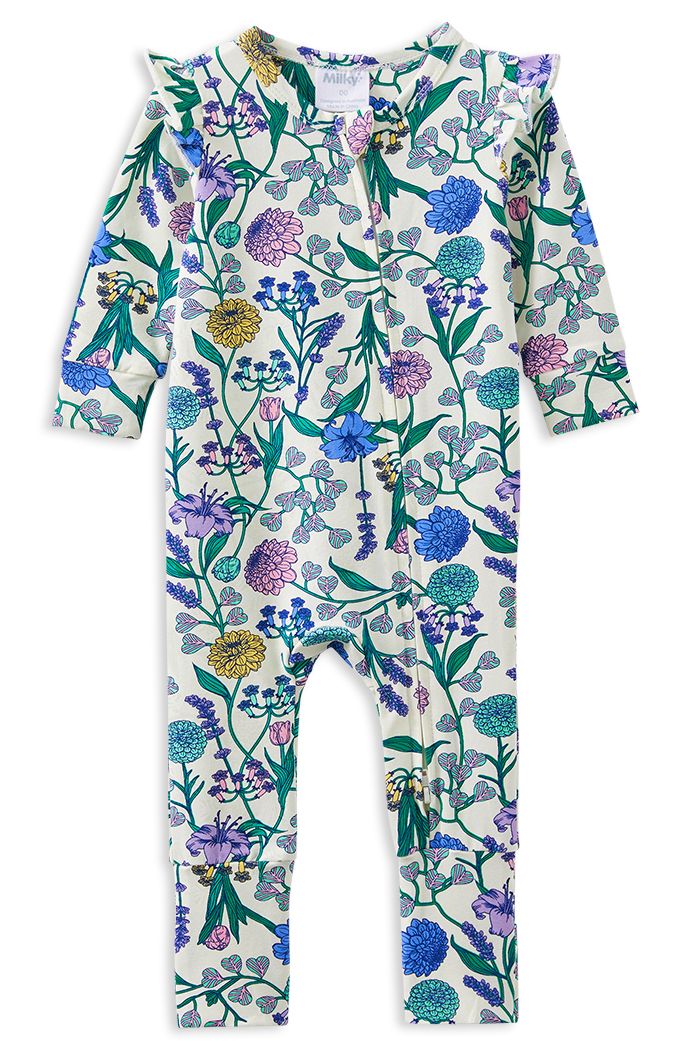 Spring Bouquet Zip Romper