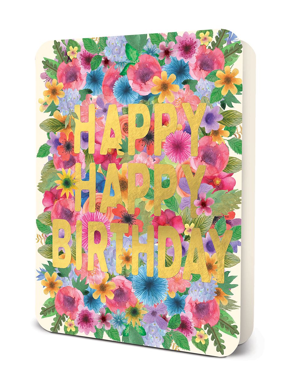 Happy Birthday Floral Card