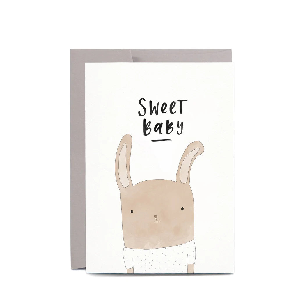 Sweet Baby Rabbit Greeting Card