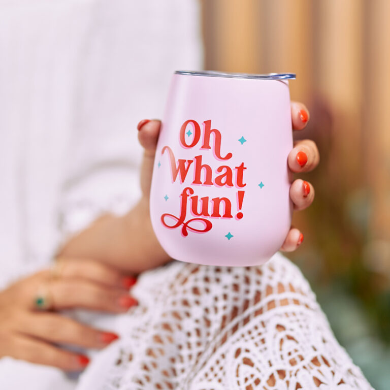 Wine Tumbler - Oh What Fun!