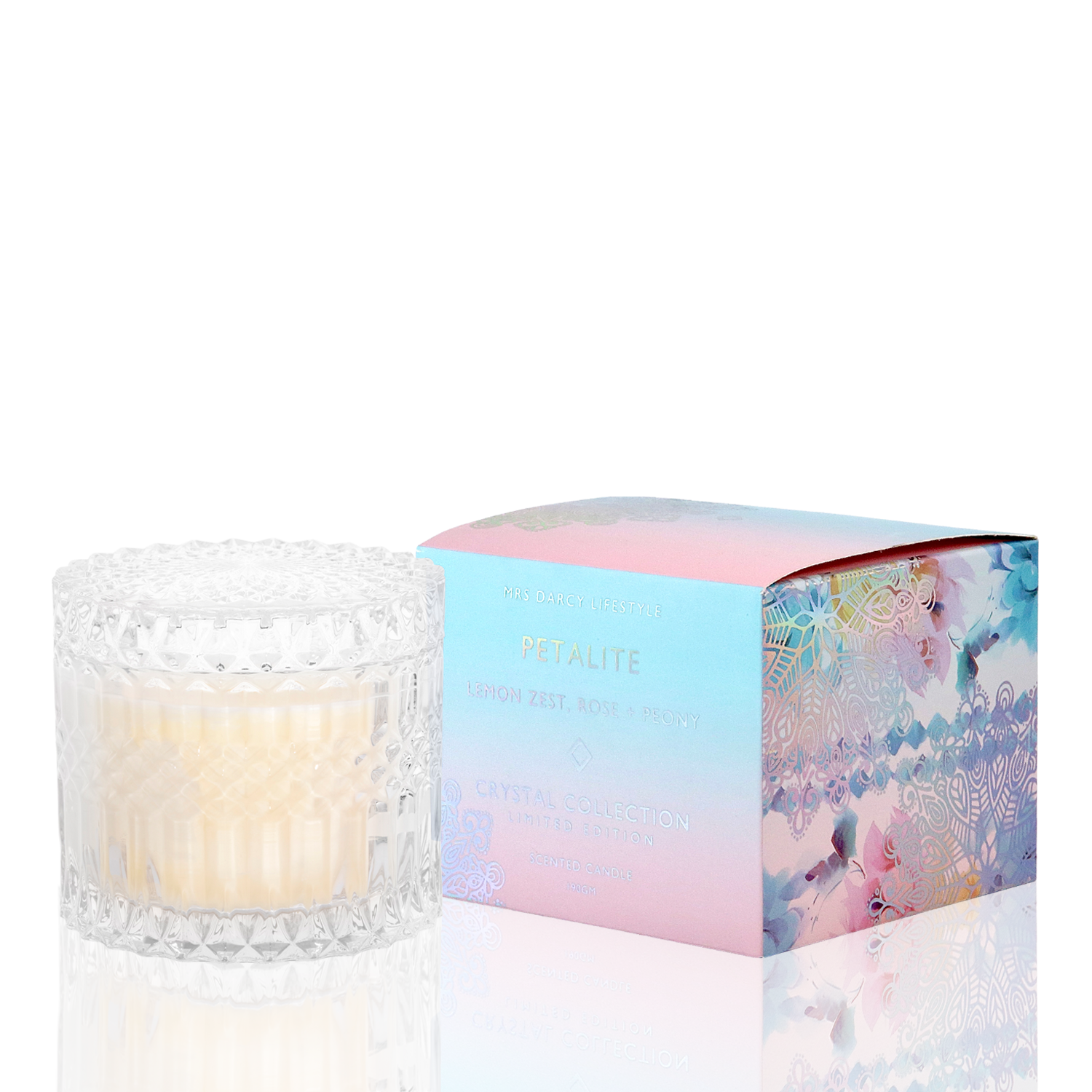 Petite Petalite Candle Lemon Rose Peony