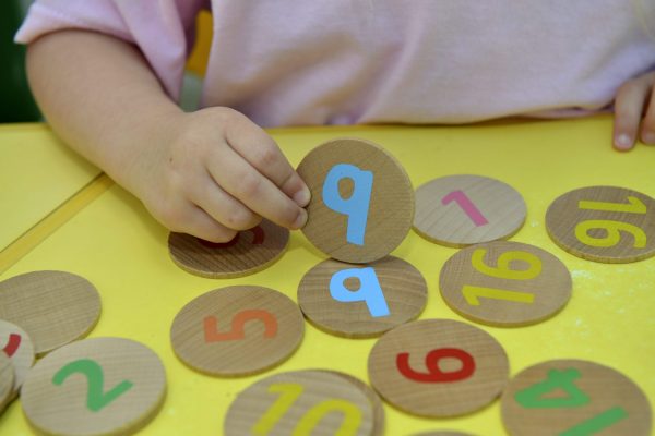 Matching Pairs - Wooden Numbers