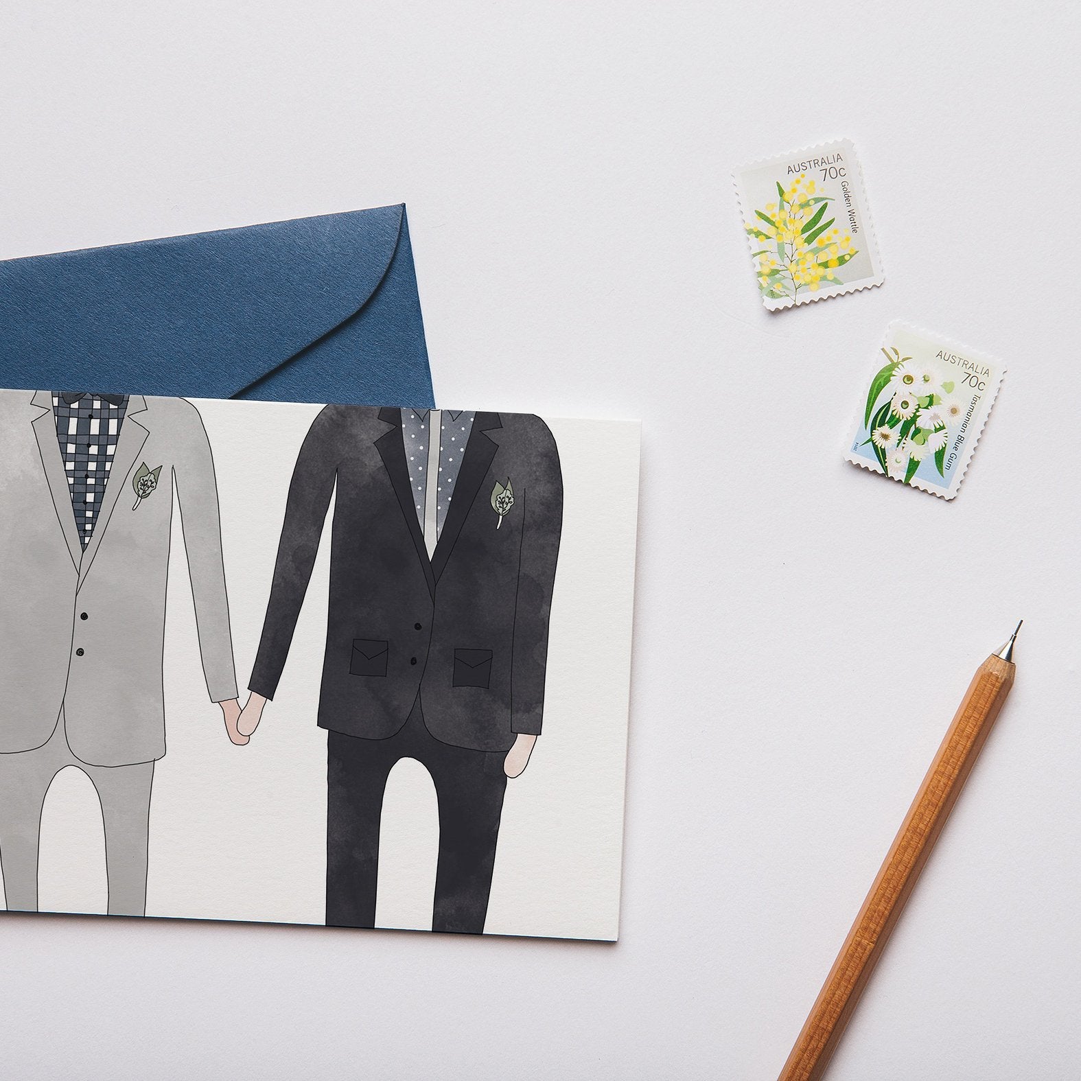 Wedding Man & Man Card