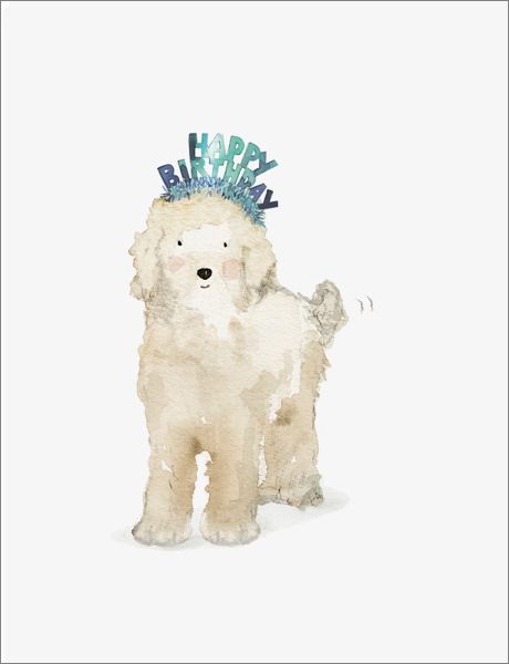 Lucy Dog Birthday Card