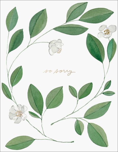 Magnolia Condolence Card