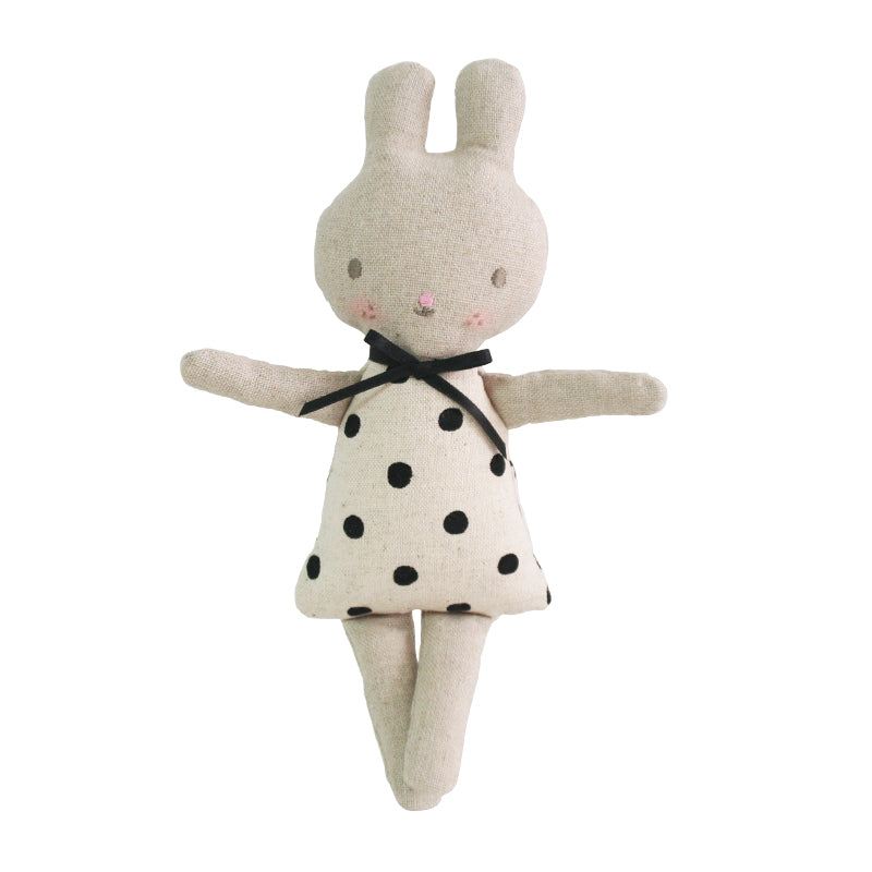 Linen Bonnie Bunny Rattle