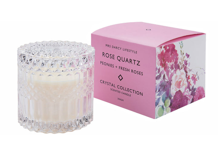 Rose Quartz - Peonies+Fresh Roses Candle