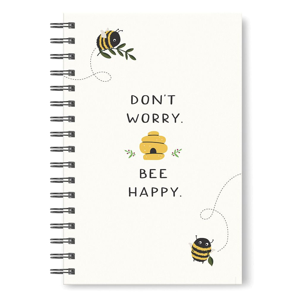 Bee Happy Spiral Note Book