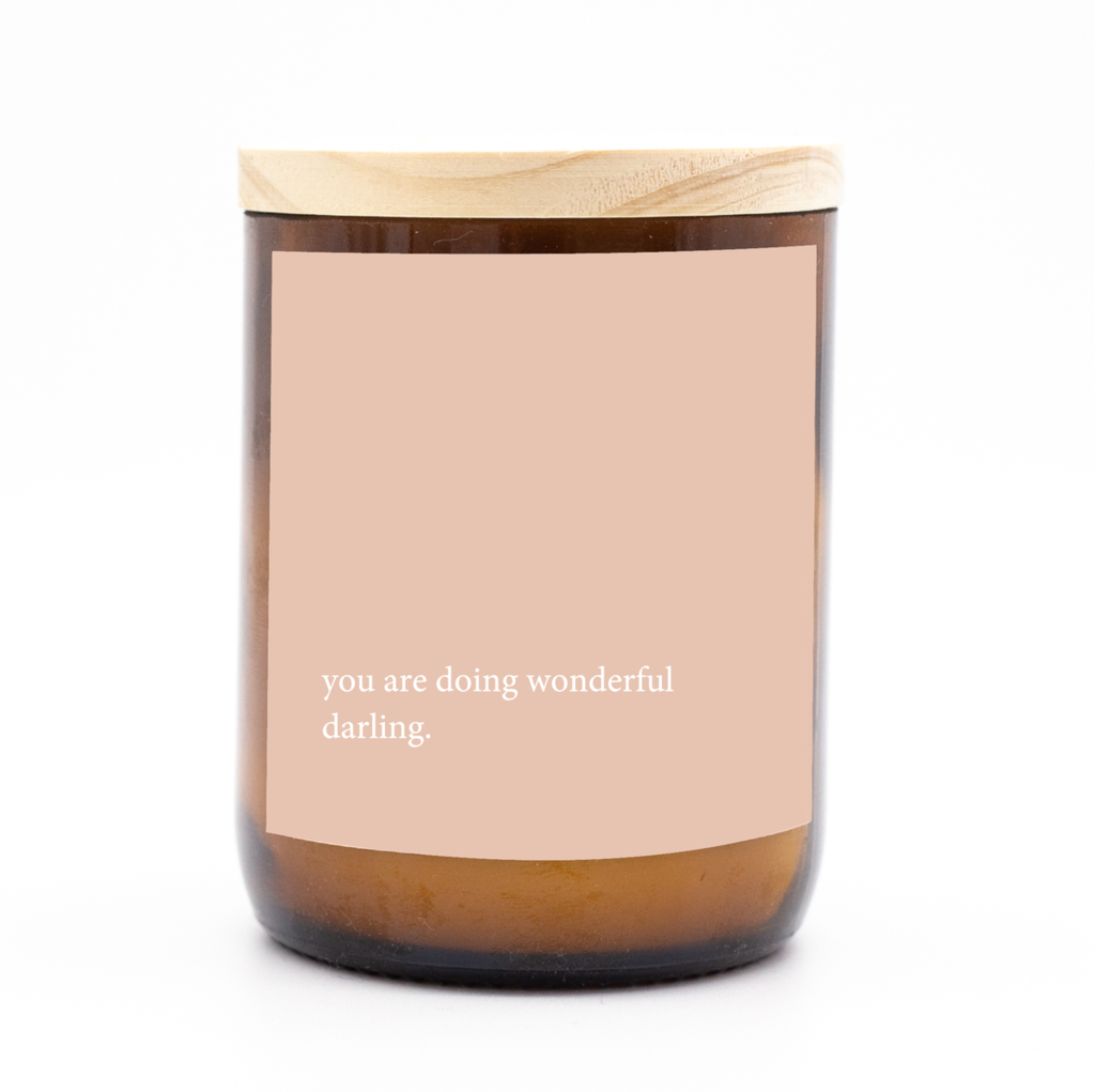 You Are Doing Wonderful Quote Candle