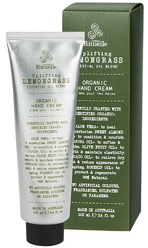 Flourish Organic Hand Cream-Lemongrass Blend 100ml