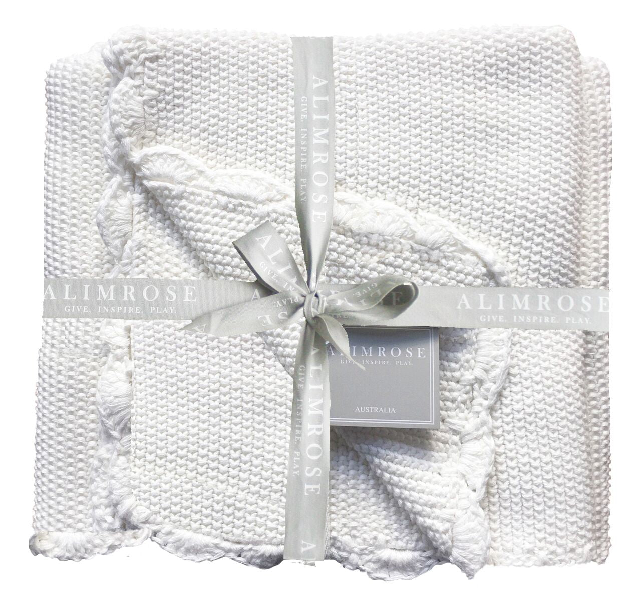 Mini Moss Stitch Organic Cotton Baby Blanket